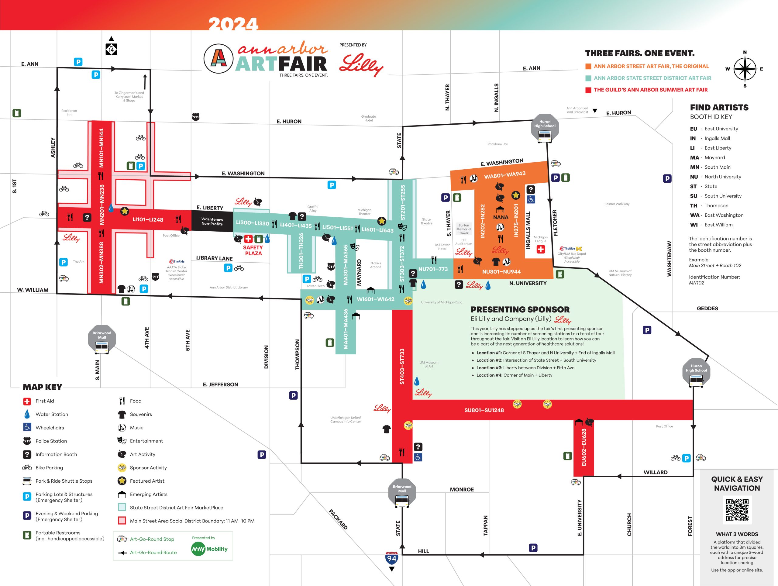 Ann Arbor Art Fair 2024 Map.